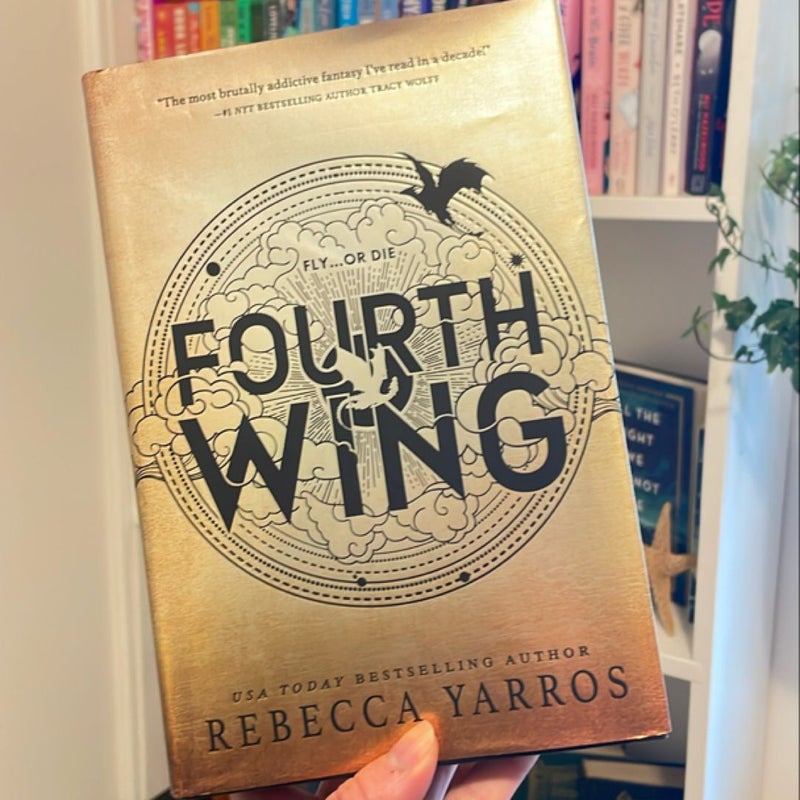 Fourth Wing - first edition with dragon sprayed edges