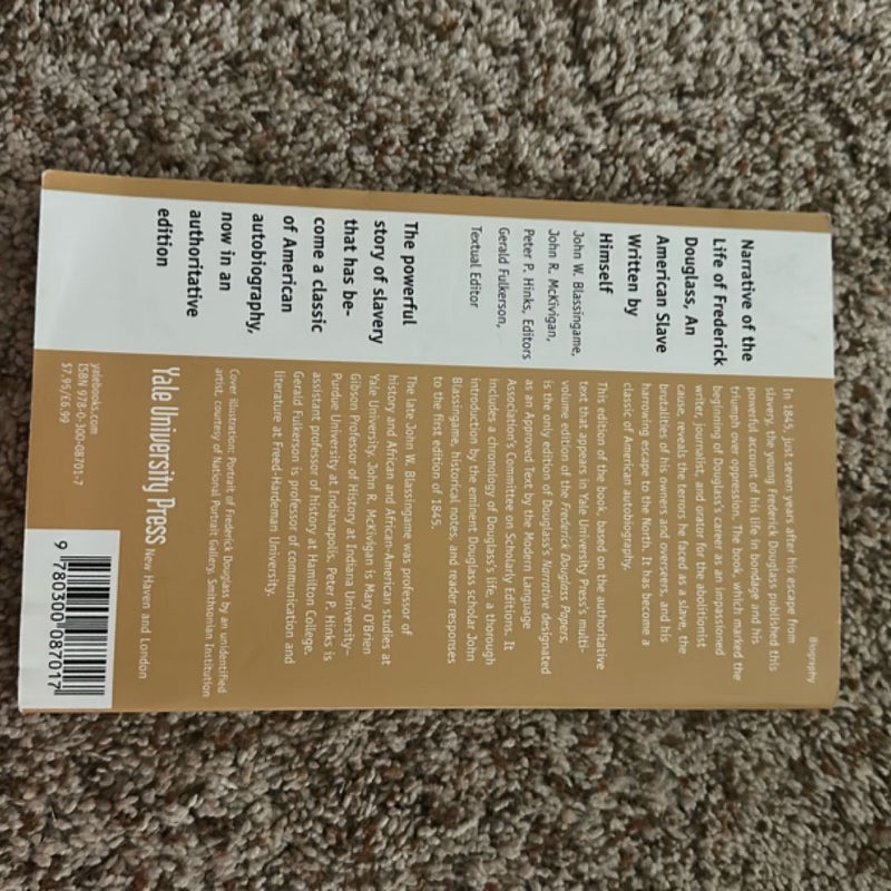 Narrative of the Life of Frederick Douglass, an American Slave