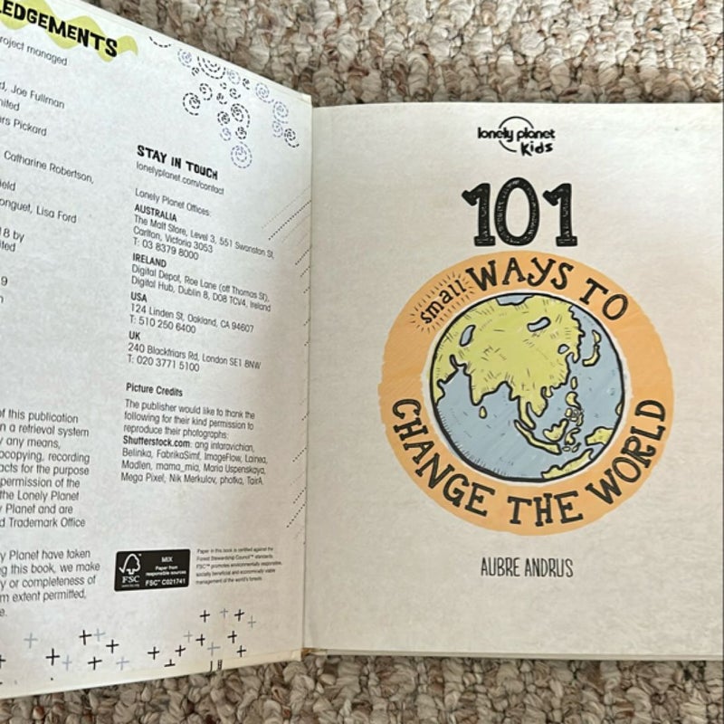 Lonely Planet Kids 101 Small Ways to Change the World