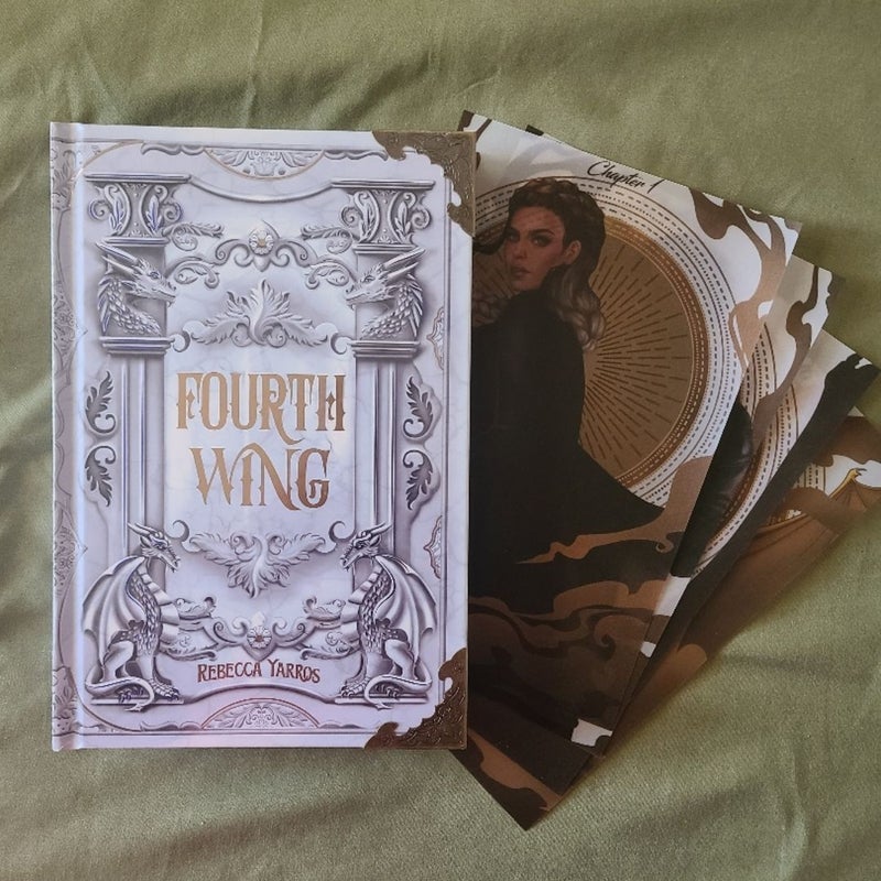 Bookish Box Fourth Wing Exclusive edition with overlays