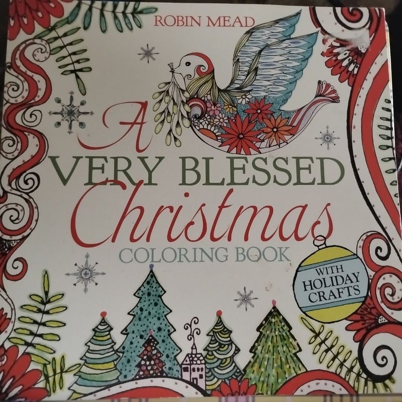 A Very Blessed Christmas Coloring Book