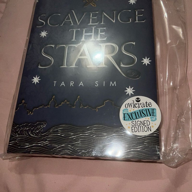 Scavenge the Stars by Tara Simms  OWLCRATE EXCLUSIVE SIGNED 1st EDITION SEALED!