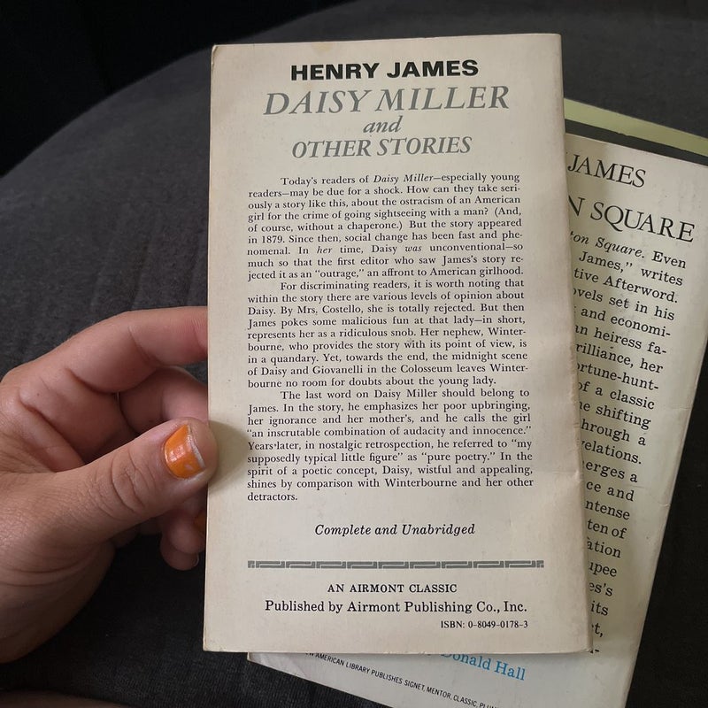 Henry James novels 