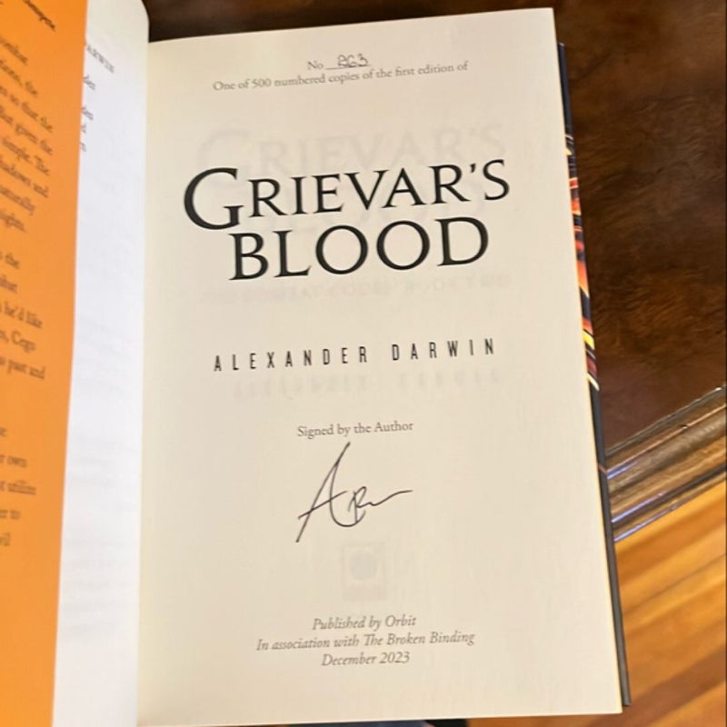 Grievar’s Blood (Broken Binding Edition)