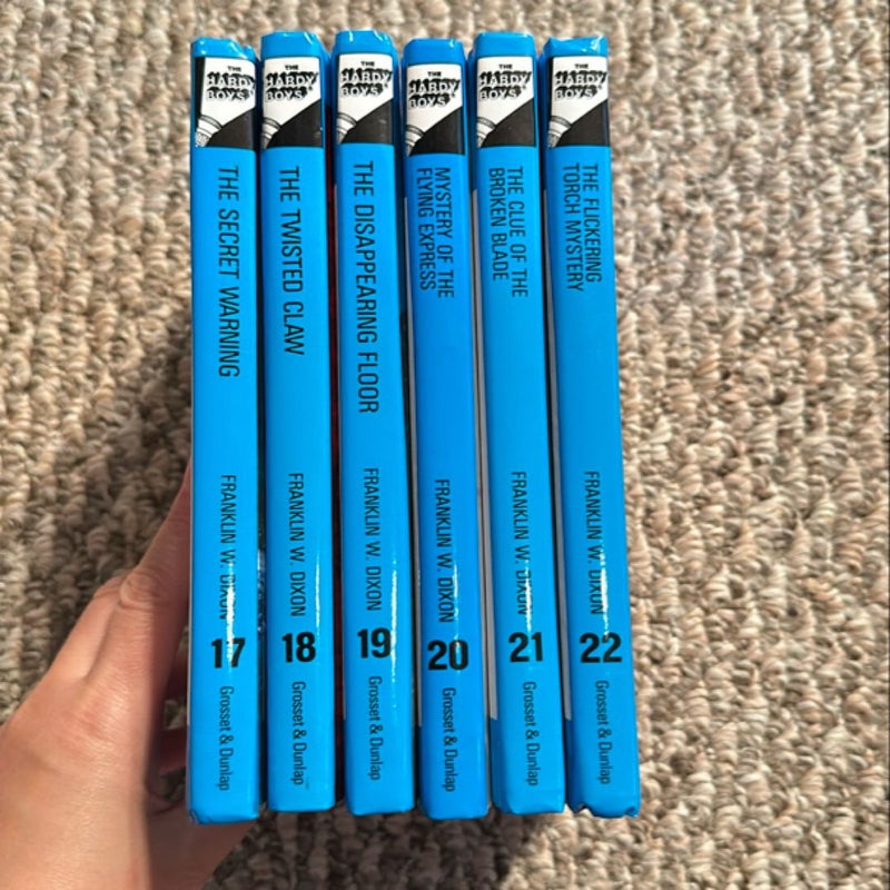 Lot/Bundle of 6 Hardy Boys Books (17-22)