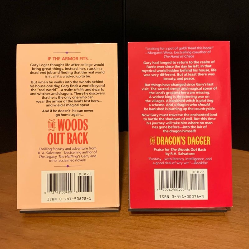 Spearwielder’s Tale 1 & 2: The Woods Out Back, The Dragon’s Dagger, First Edition First Printing
