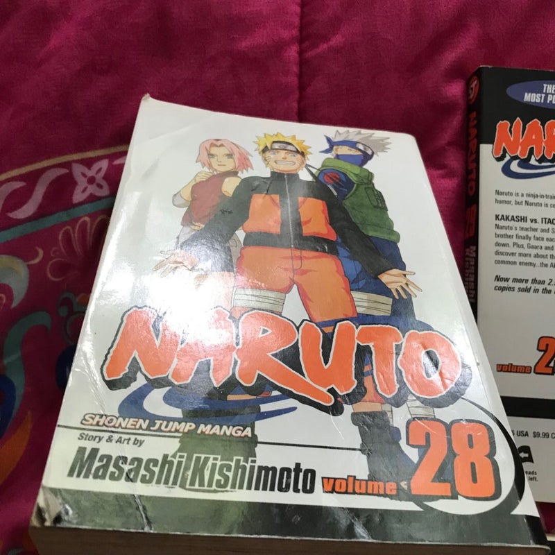 Naruto Volumes #26-#36