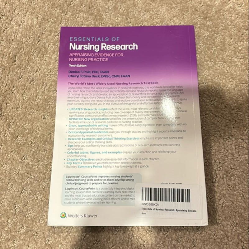 Essentials of Nursing Research