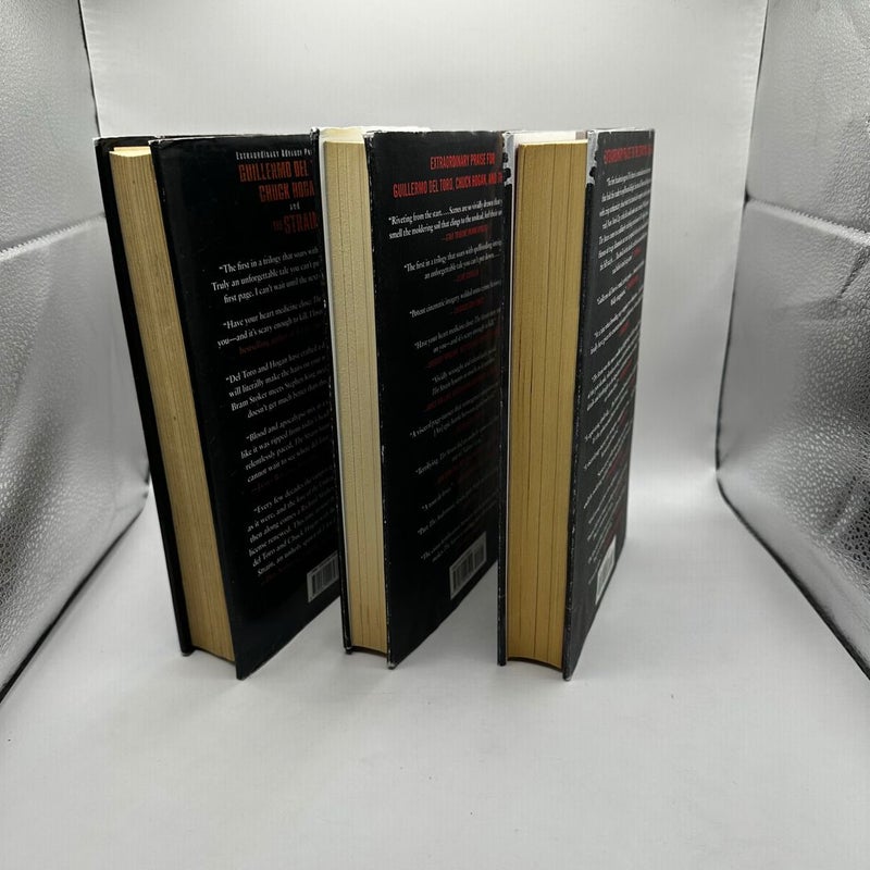 The Strain Trilogy 1-3 (all 1st editions 1st printings)