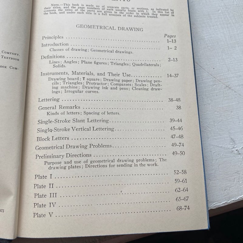 Geometric Drawing International Textbook Co  163C, 1935