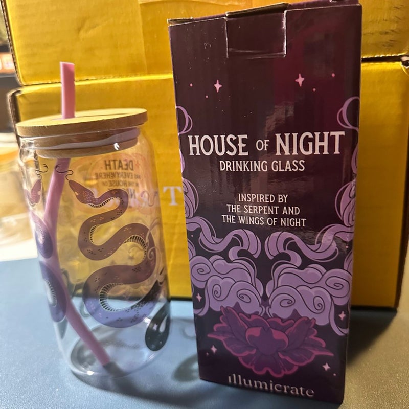 House of Night Series drinking glass by illumicrate