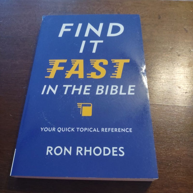 Find It Fast in the Bible