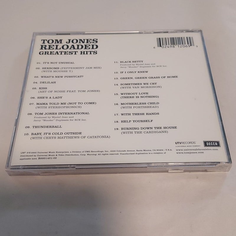 Tom Jones Reloaded Greatest Hits
