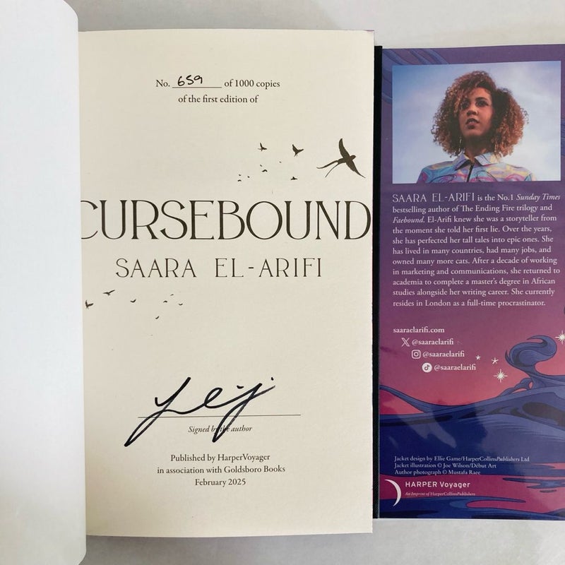 Faebound & Cursebound by Saara El-Arifi Goldsboro Exclusive Signed & Numbered