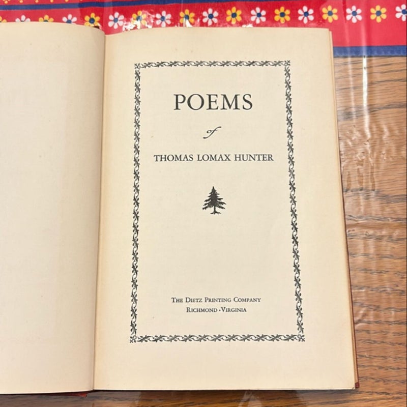 Poems of Thomas Lomax Hunter