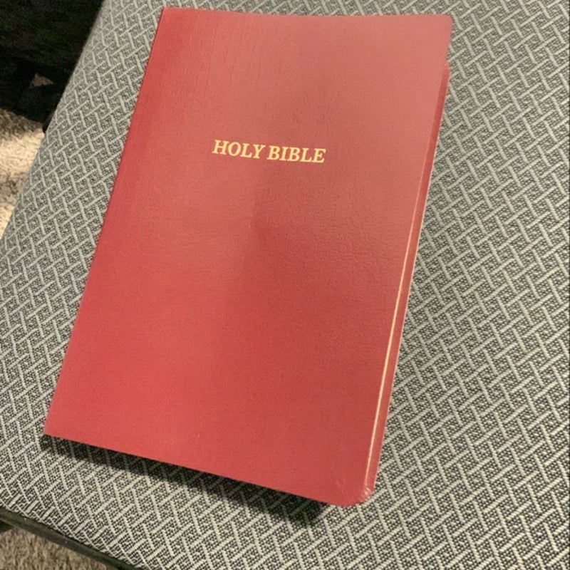KJV Reference Bible Red Letter Edition [Giant Print, Burgundy]