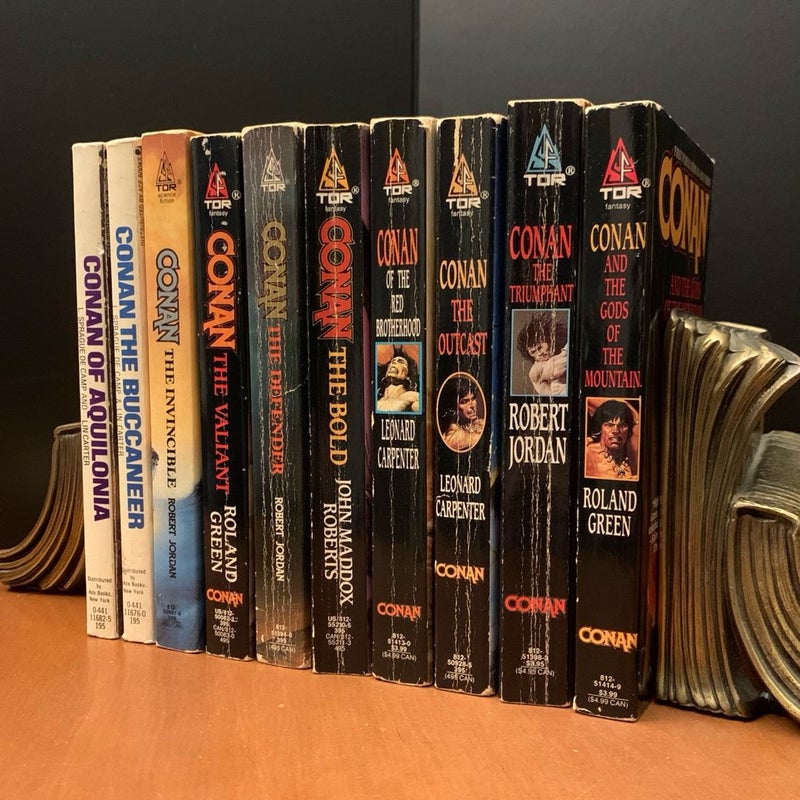Vintage Conan Collection: Conan of Aquilonia, Conan the Buccaneer, Conan the Invincible, Conan the Valiant, Conan the Defender, Conan the Bold, Conan of the Red Brotherhood, Conan the Outcast, Conan the Triumphant, Conan and the Gods of the Mountains