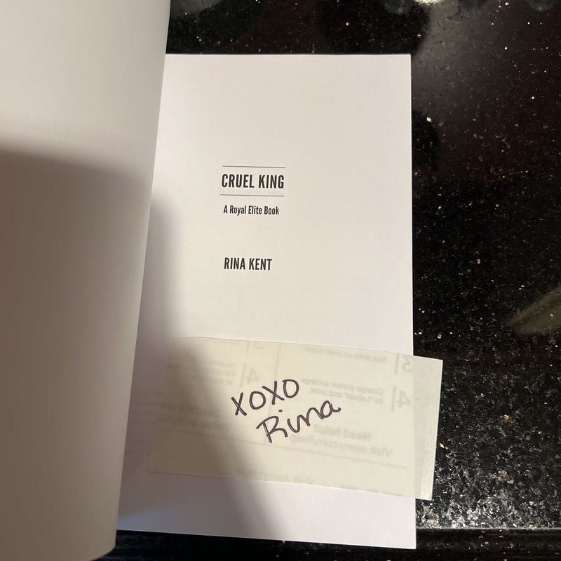 Cruel King The Last Chapter Special Edition Signed 