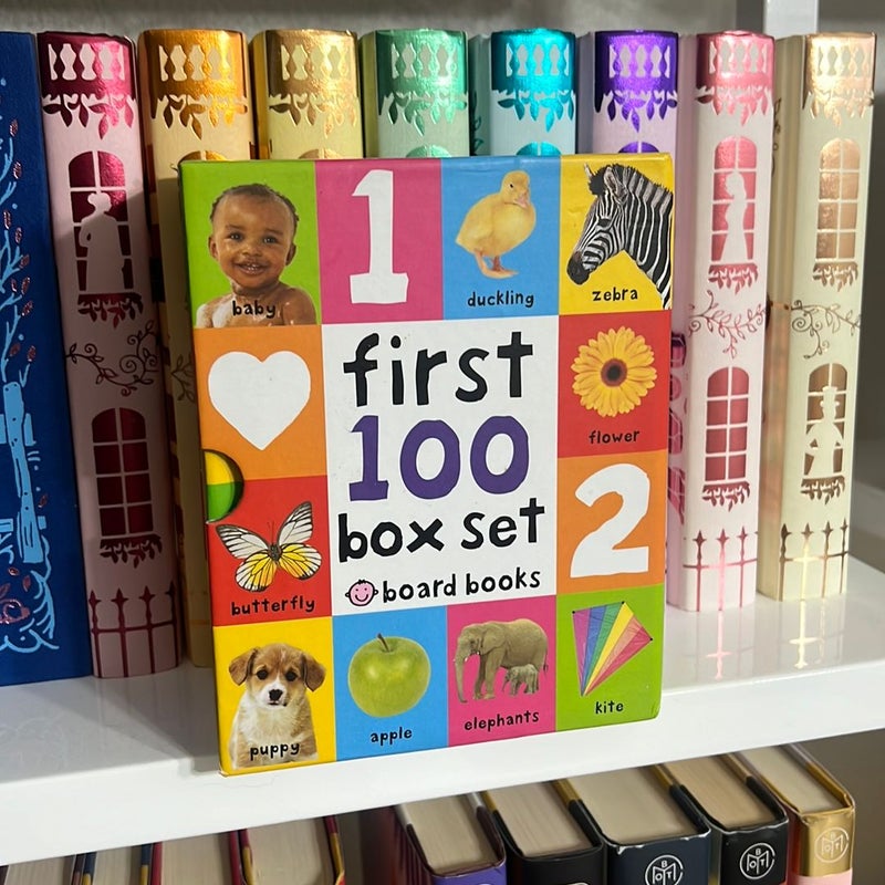 First 100 Board Book Box Set (3 books): First 100  