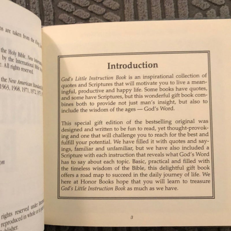 God's Little Instruction Book