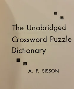 The Unable Crossword Puzzle Dictionary 