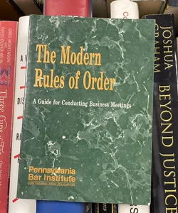 The modern rules of order