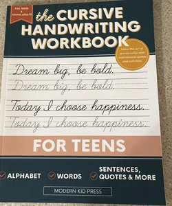 The cursive handwriting workbook