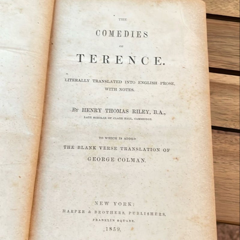 The Comedies of Terence (1859)