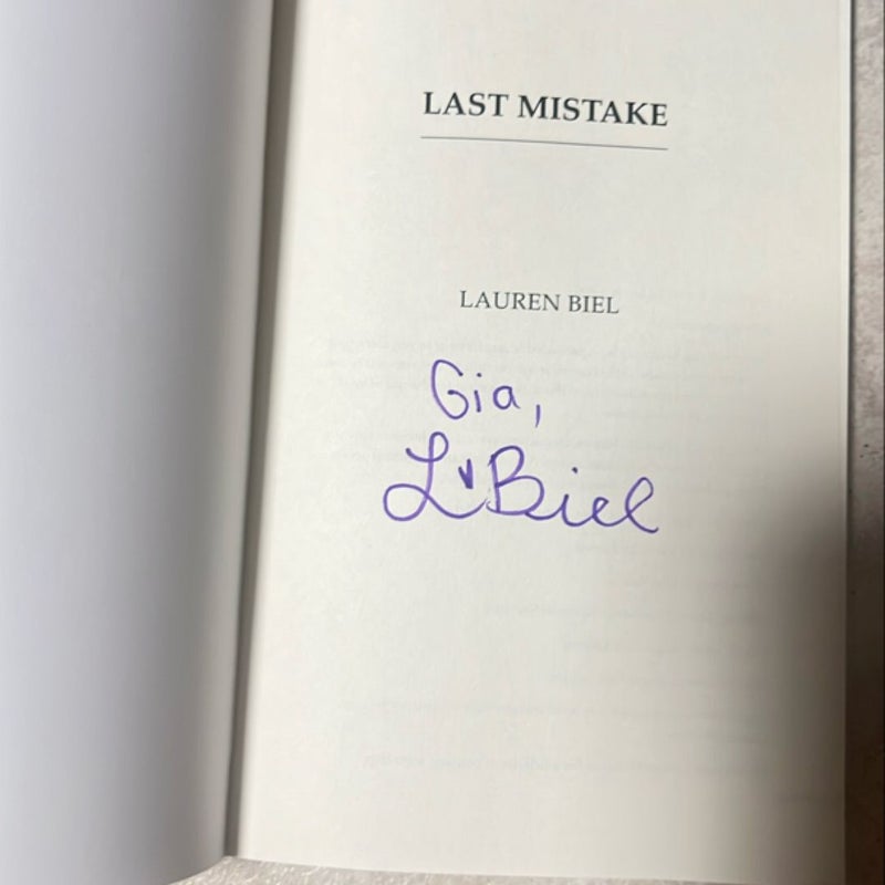 Last Mistake - OOP Edition SIGNED 