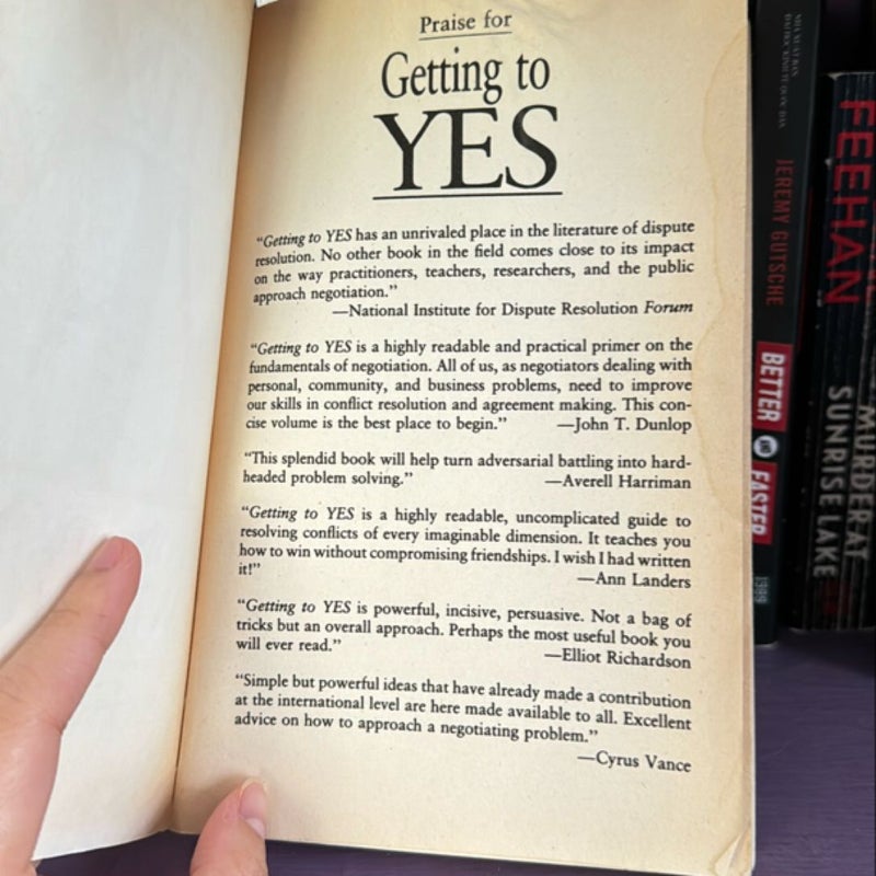 Getting to Yes