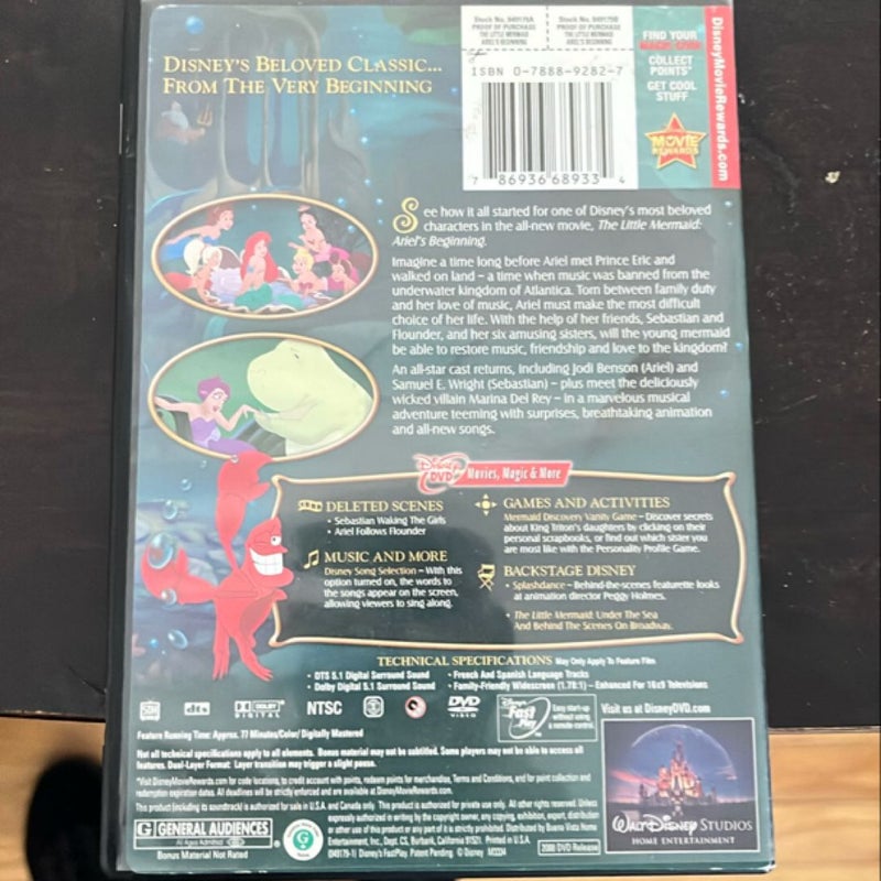 The Little Mermaid DVD