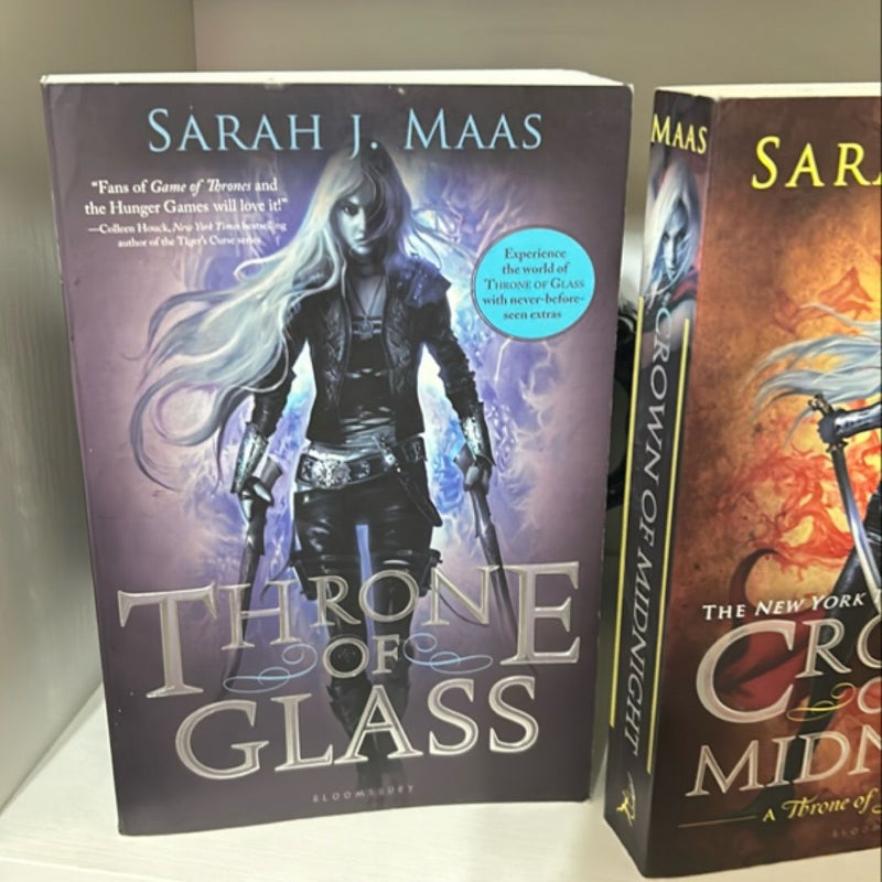 Oop Throne of glass, Crown of midnight, and Heir of Fire set