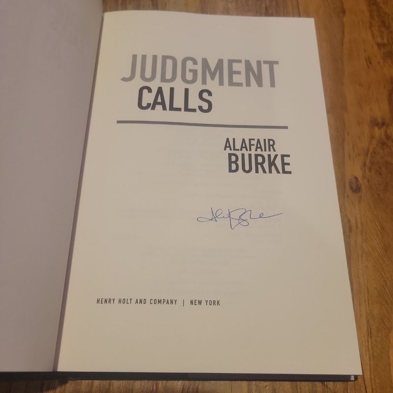 **Autographed** Judgement Calls