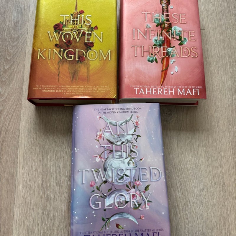 This Woven Kingdom trilogy SIGNED All 3 1/1