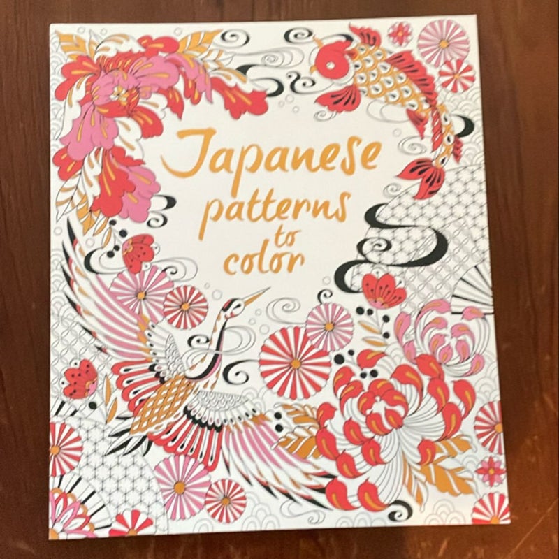 Japanese Patterns to Color