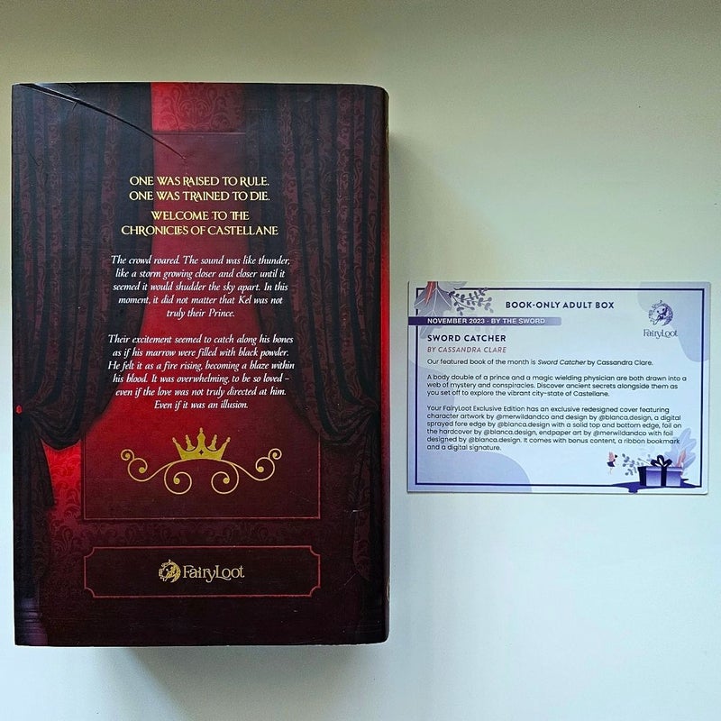Fairyloot Sword Catcher Exclusive Edition Digitally Signed by Cassandra Clare