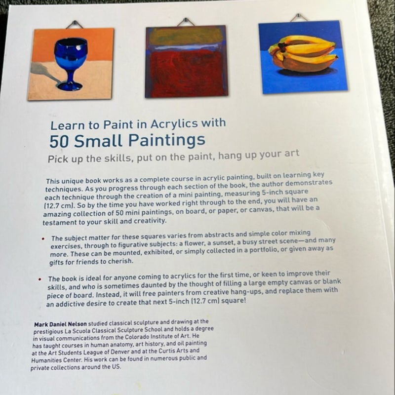 Learn to Paint in Acrylics with 50 Small Paintings