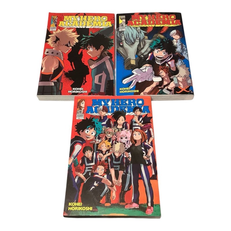 My Hero Academia, Vol. 2,3, & 4