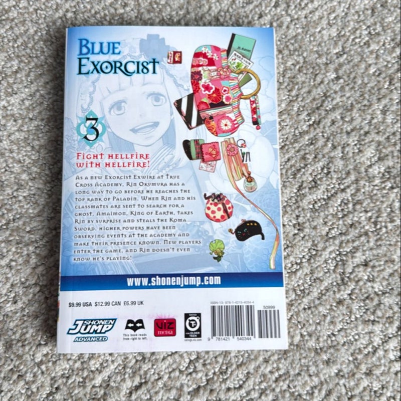 Blue Exorcist, Vol. 3