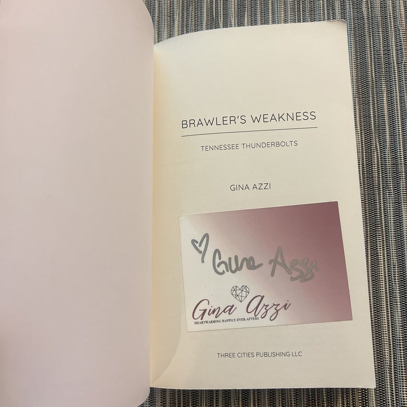 Brawler’s Weakness (Signed Bookplate)