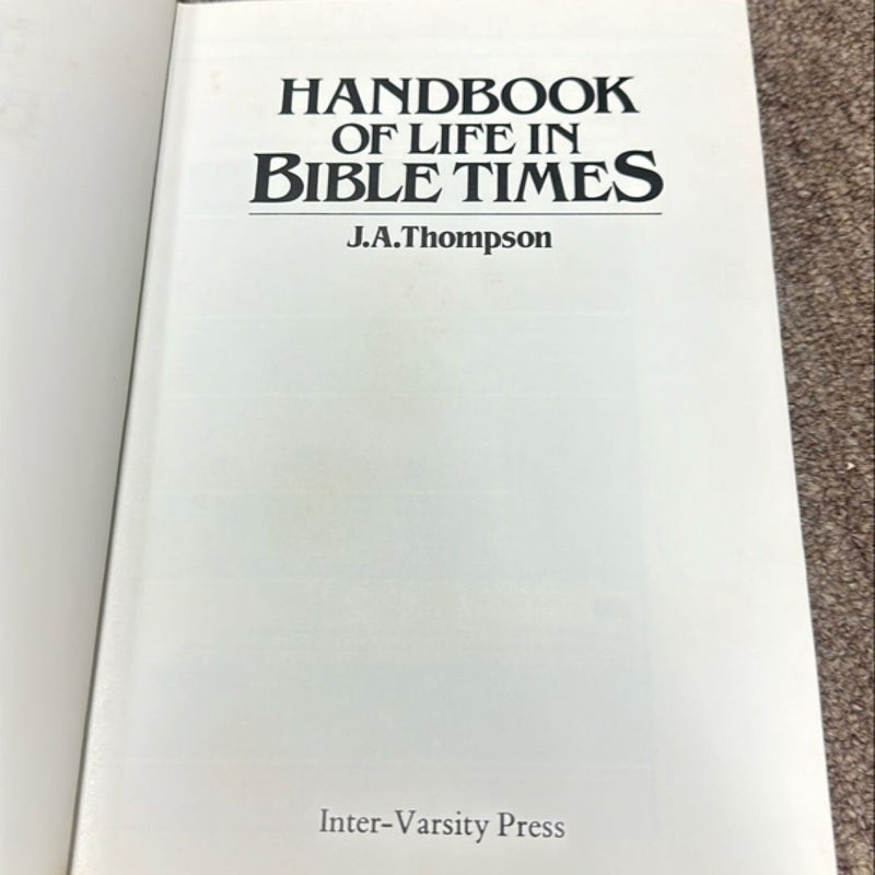 Handbook of Life in Bible Times