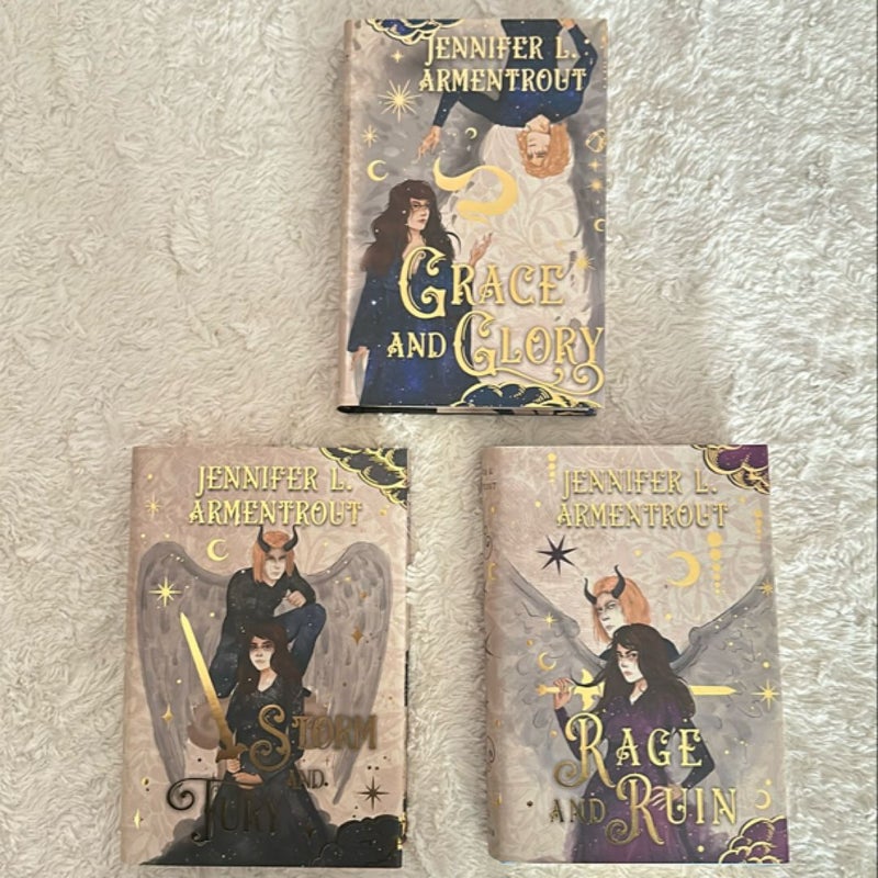Bookish Box Exclusive Grace and Glory Set of Dustjackets + Regular Hardcovers