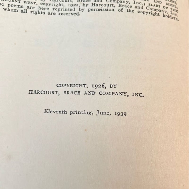 Selected Poems of Carl Sandberg (1939)