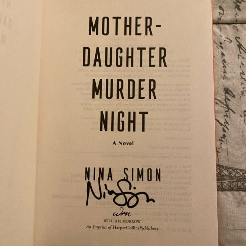 Mother-Daughter Murder Night Signed