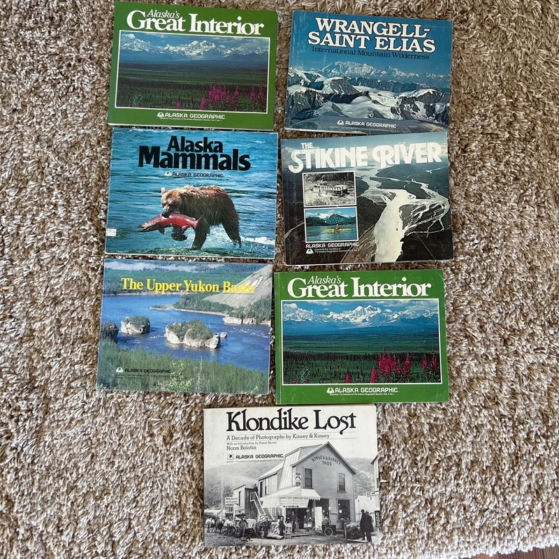 Alaska Geographic Quarterly (set of 7 from 1980)