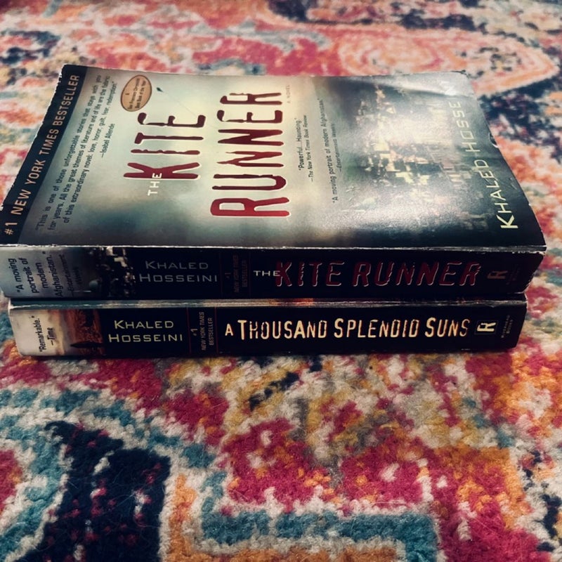 2 Book Set : The Kite Runner + A Thousand Splendid Suns Trade PB GOOD
