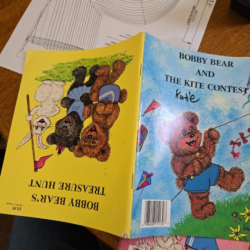 Bobby Bear 2 sided, 2 book set, bundle, lot