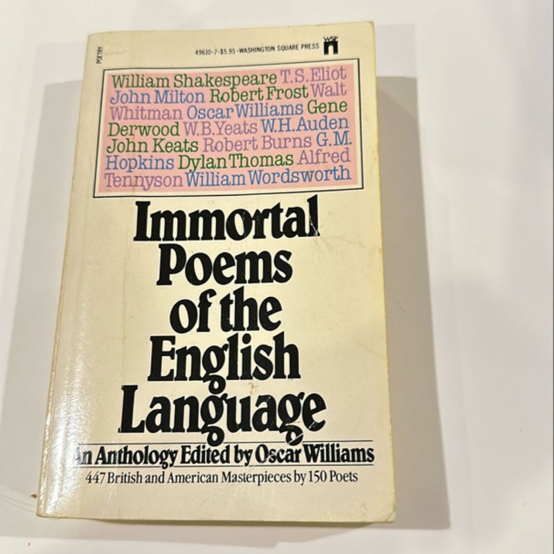 Immortal Poems of the English Language
