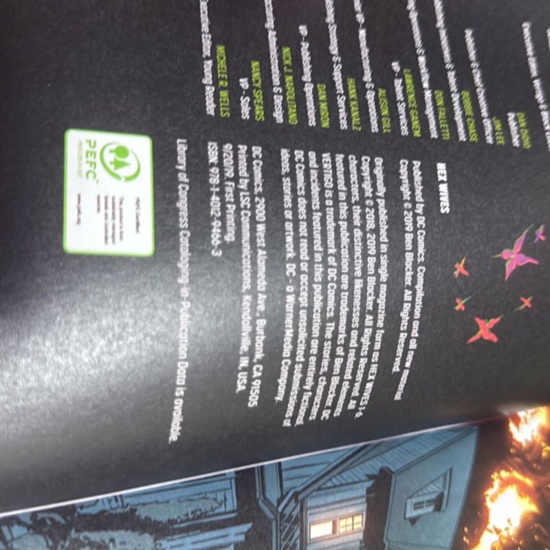 Hex Wives First Edition First Printing