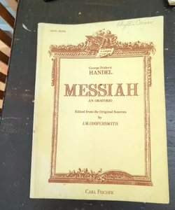 George Frideric Messiah an Oratorio song book